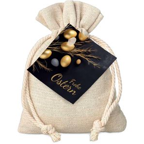 Geschenkartikel / Präsentartikel: Goldenes Ostersäckchen