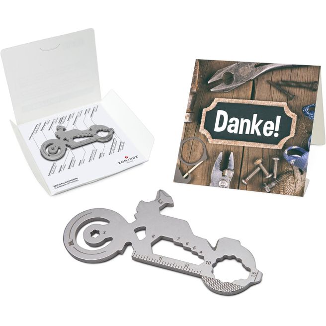 ROMINOX® Key Tool Motorbike (21 Funktionen) Danke