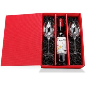 Geschenkset / Präsenteset: Rotwein für Zwei