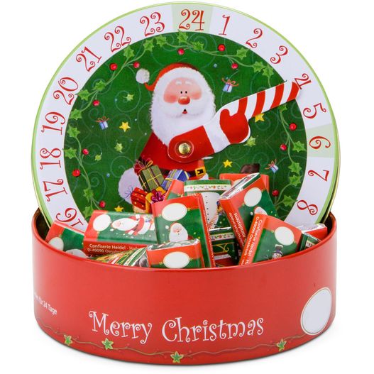 Produktabbildung Geschenkartikel / Präsentartikel: Runder Schokoladen Adventskalender Geschenkartikel / Präsentartikel: Runder Schokoladen Adventskalender (Bild 1)