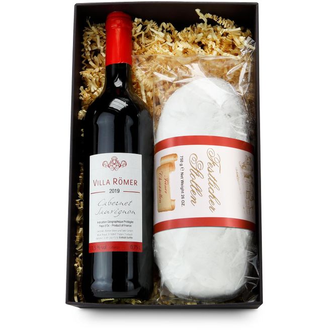 Präsenteset - Rotwein & Stollen
