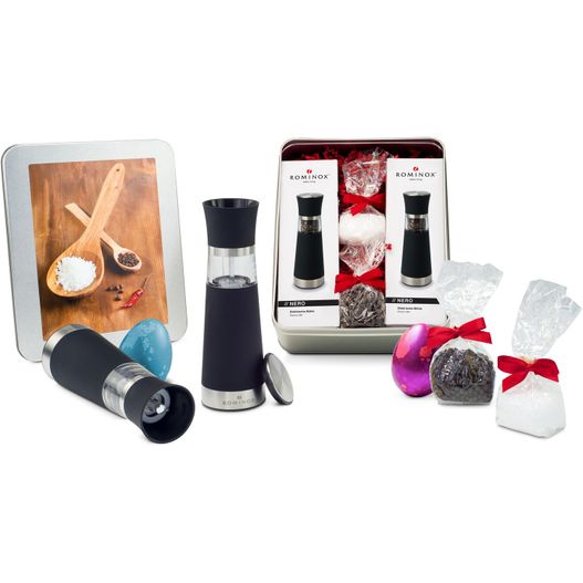 Geschenkset / Präsenteset: Oster Salz- & Pfeffermühlen - in Silberdose (Bild 1)