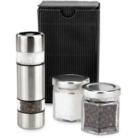 Geschenkset / Präsenteset: Salz & Pfeffer im Miniformat Schwarz (Bild 1)