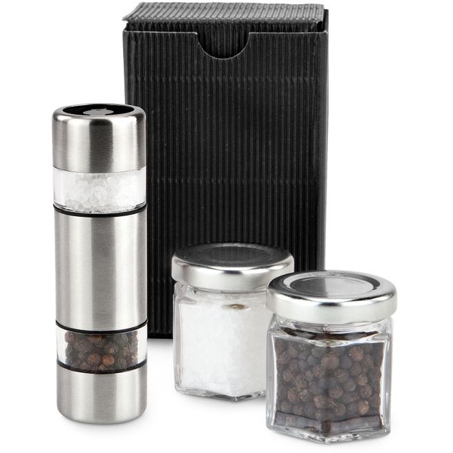 Geschenkset / Präsenteset: Salz & Pfeffer im Miniformat Schwarz