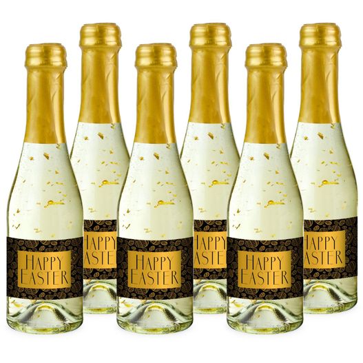 Präsentartikel: Hasengold - 6 x Goldflockentraum 0,2 l, Flasche klar (Bild 1)