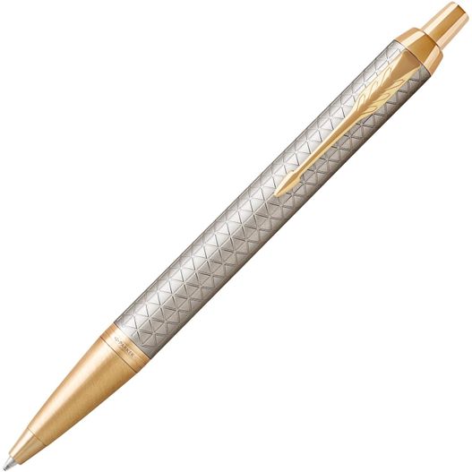 ein stift mit einer goldenen spitze und einem silbernen körper Parker IM Premium GT Kugelschreiber (Bild 1)
