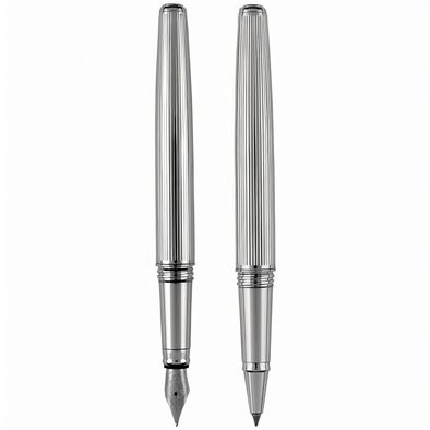 Pierre Cardin CHRISTOPHE - Chrome Rollerball und Füllfederhalter