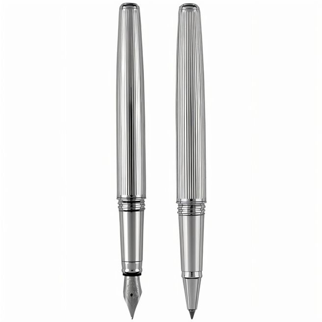 Pierre Cardin CHRISTOPHE - Chrome Rollerball und Füllfederhalter