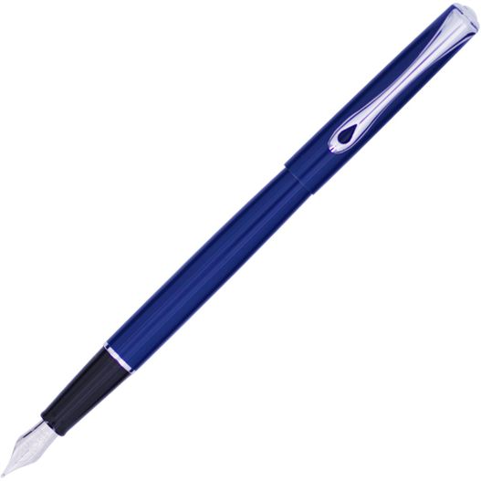 ein stift mit blauem lauf und schwarzer spitze Diplomat TRAVELLER Füllfederhalter (Bild 1)