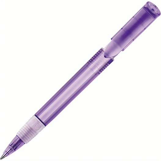 ein violetter stift mit schwarzer spitze HK - S40 GRIP CLEAR Kugelschreiber (Bild 1)
