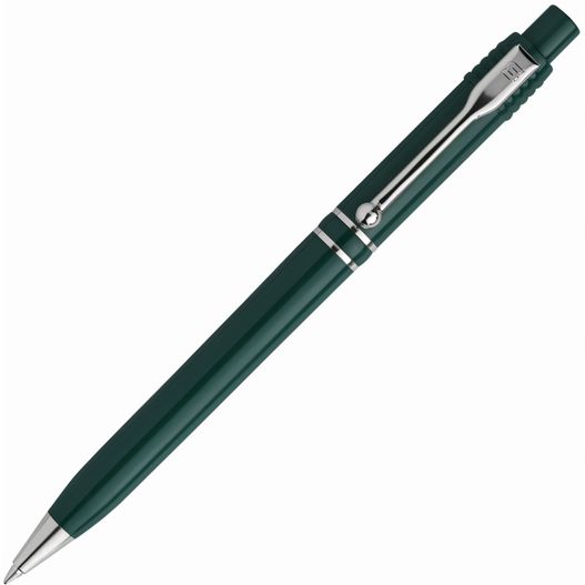 ein stift mit einem grünen körper und silbernen trimm HK - RAJA CHROME Kugelschreiber (Bild 1)