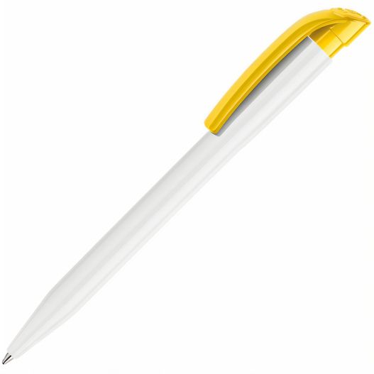 einen stift mit gelber spitze und einem weißen körper HK - S45 Kugelschreiber (Bild 1)