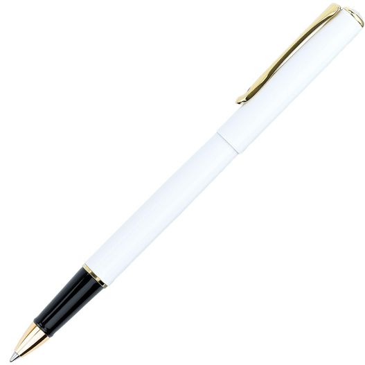 ein stift mit einer goldenen spitze und einem schwarzen körper Diplomat TRAVELLER vergoldet Rollerball (Bild 1)
