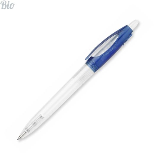 ein stift mit blauer spitze und weißer spitze HK - BIO S! Clear Electric Kugelschreiber (Bild 1)