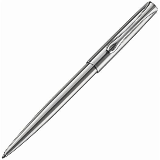 einen stift mit einer metallspitze und einer schwarzen tinte Diplomat TRAVELLER Edelstahl Kugelschreiber (Bild 1)