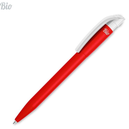 ein roter stift mit einer weißen spitze und einer schwarzen spitze HK - S45 BIO Kugelschreiber (Bild 1)