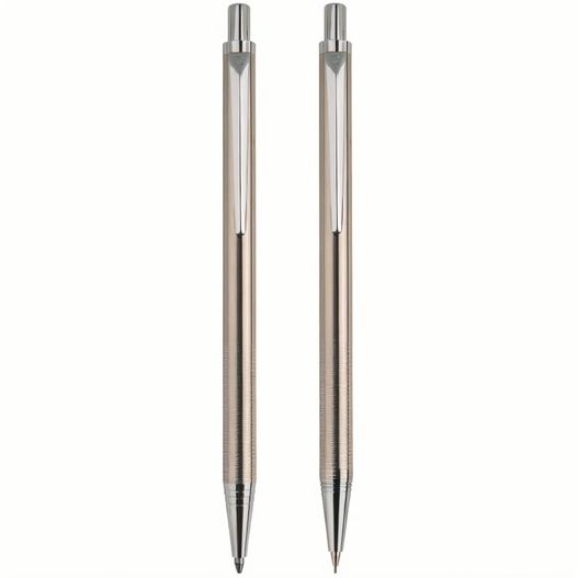 zwei stifte sind auf einem weißen hintergrund dargestellt Pierre Cardin AMOUR Kugelschreiber und Druckbleistift (Bild 1)