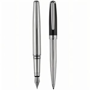 Pierre Cardin CHRISTOPHE - Chrome Kugelschreiber und Füllfederhalter