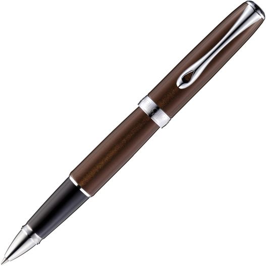 ein stift mit einem holzkörper und silbernen trimm Diplomat EXCELLENCE A2 Marrakesh Chrom Rollerball (Bild 1)
