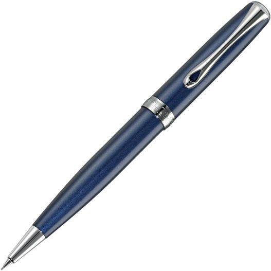 ein stift mit einem blauen körper und silbernen trimm Diplomat EXCELLENCE A2 Bleistift (Bild 1)
