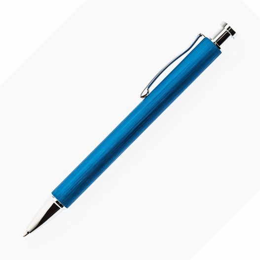ein blauer stift mit einer silbernen spitze HK - 111 Kugelschreiber (Bild 1)
