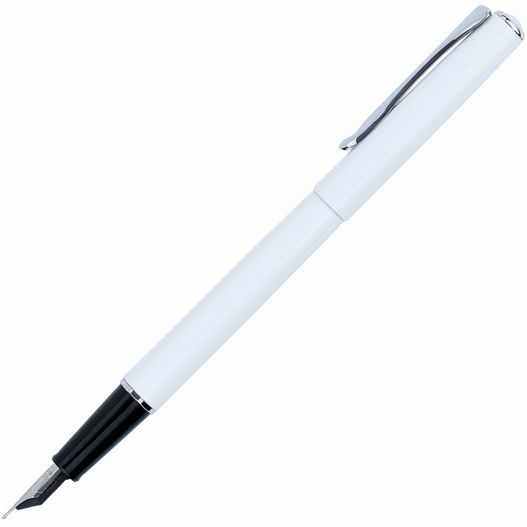 ein stift mit einer schwarzen spitze und einem weißen körper Diplomat TRAVELLER Füllfederhalter (Bild 1)