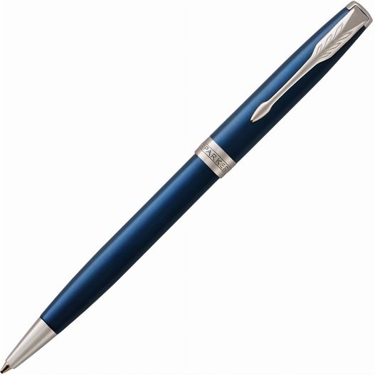ein stift mit einer metallspitze und einem blauen körper Parker SONNET Core Lacquer P.T. Kugelschreiber (Bild 1)