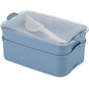 koziol STAKK BENTOBOX READY - Bentobox 2l+Liquidsafe Box+Besteckset
