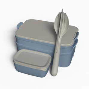 koziol STAKK BENTOBOX READY - Bentobox 2l+Liquidsafe Box+Besteckset