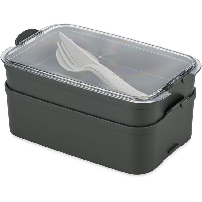 koziol STAKK BENTOBOX READY - Bentobox 2l+Liquidsafe Box+Besteckset