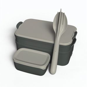 koziol STAKK BENTOBOX READY - Bentobox 2l+Liquidsafe Box+Besteckset
