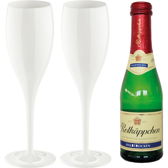 koziol CHEERS No. 1 - Superglas 100ml + Piccolo halbtrocken