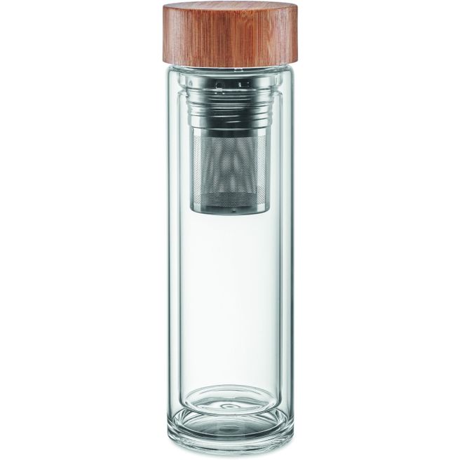 Produktabbildung Trinkflasche Glas 400ml BATUMI GLASS Trinkflasche Glas 400ml BATUMI GLASS