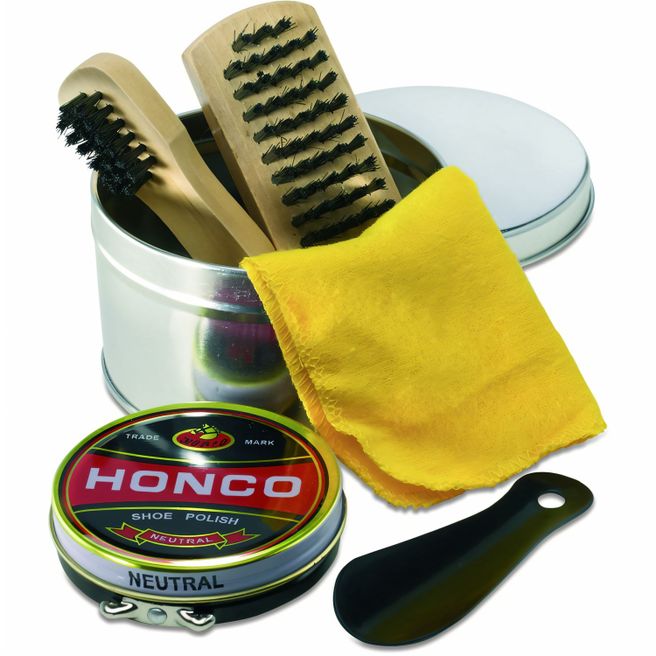 Schuhputzset in Geschenkdose TORTON