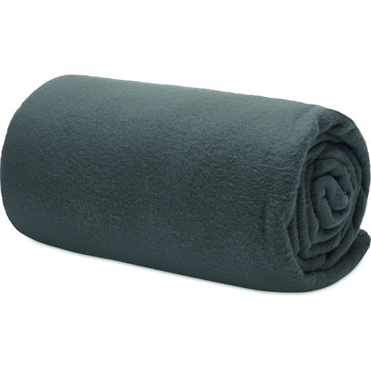 eine aufgerollte decke auf einem weißen hintergrund RPET-Fleece-Reisedecke MUSALA RPET (Bild 1)
