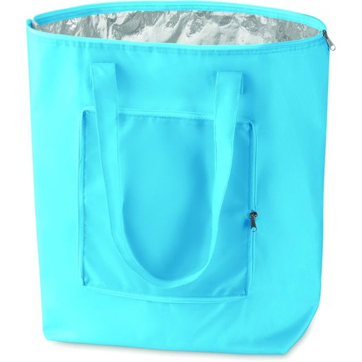 eine blaue tasche mit einem silbernen futter Kühltasche PLICOOL (Bild 1)