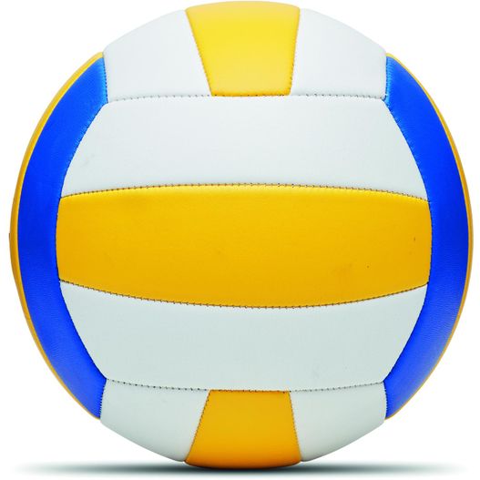 eine volleyballkugel mit einem gelben und blauen streifen Volleyball VOLLEY (Bild 1)