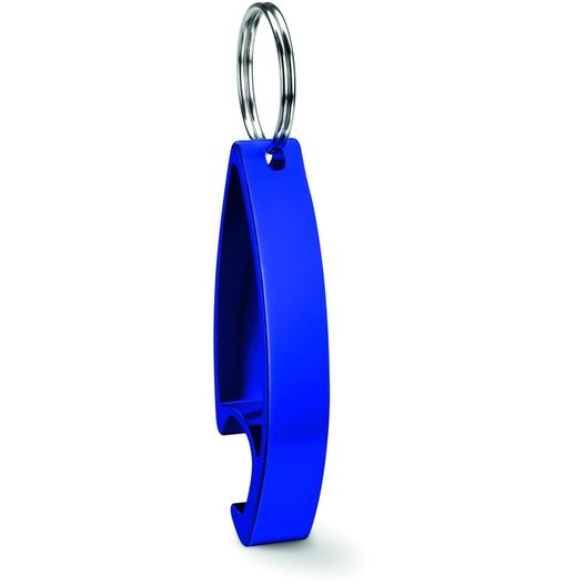eine blaue schlüsselkette mit einem metallring darauf Schlüsselring mit Kapselheber COLOUR TWICES (Bild 1)