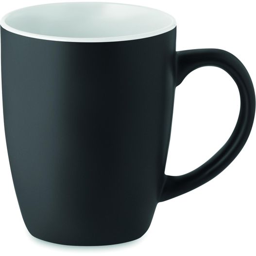 eine schwarze und weiße kaffeetasse auf weißem hintergrund Kaffeebecher, matt 290 ml LIM (Bild 1)