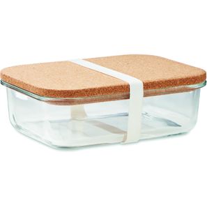 Lunchbox Glas mit Kork CANOA