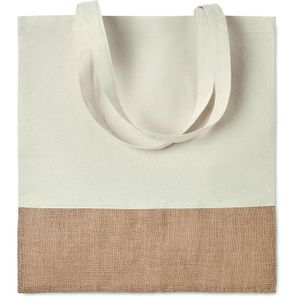 Einkaufstasche mit Jutebesatz INDIA TOTE