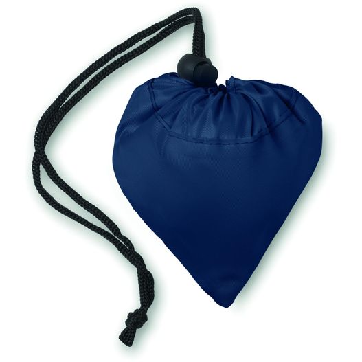 eine blaue tasche mit einer schwarzen saite darauf Faltbare Einkaufstasche FRESA (Bild 1)