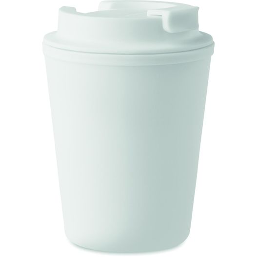 eine weiße tasse mit deckel und deckel Becher PP 300 ml TRIDUS (Bild 1)