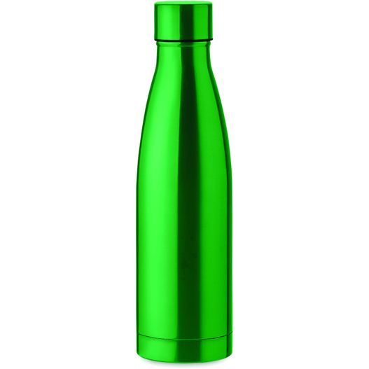 eine grüne flasche mit einem deckel auf weißem hintergrund Edelstahl Isolierflasche 500ml BELO BOTTLE (Bild 1)