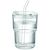 Glasbecher mit Trinkhalm 400ml SIP (Bild 4)