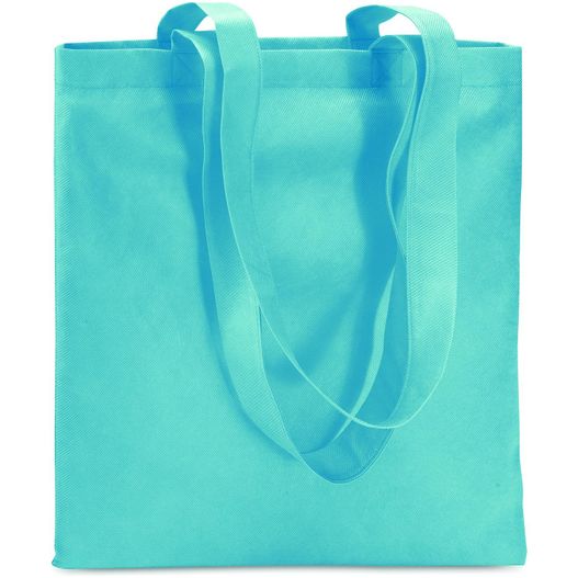 eine blaue einkaufstasche mit griff Einkaufstasche aus Vliesstoff TOTECOLOR (Bild 1)