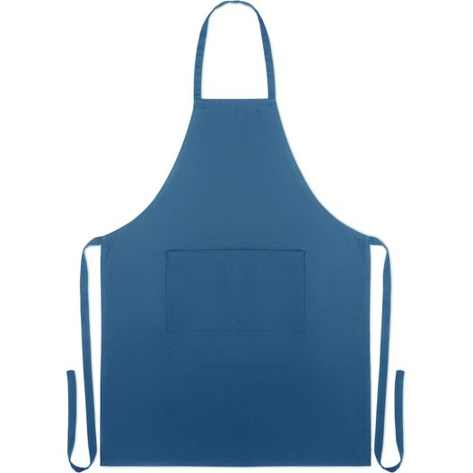 eine blaue schürze mit einem langen gurt Küchenschürze Organic Cotton RAIPUR COLOUR (Bild 1)