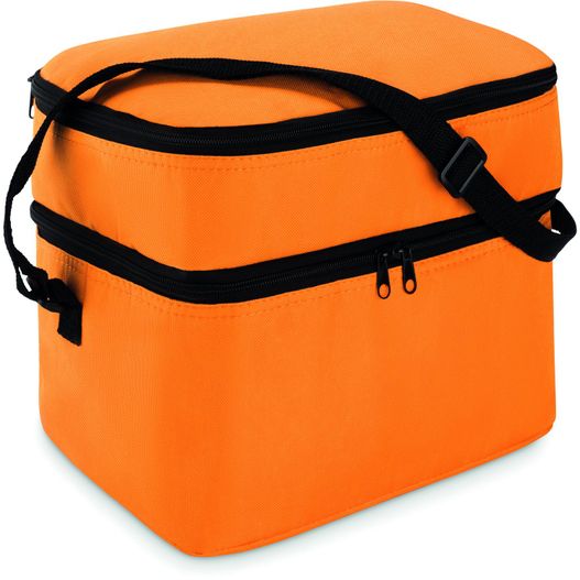 eine große orange lunchtasche mit einem schwarzen armband Kühltasche CASEY (Bild 1)
