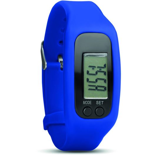 eine blaue armbanduhr mit einem digitalen display Pedometer Armband BRATARA (Bild 1)