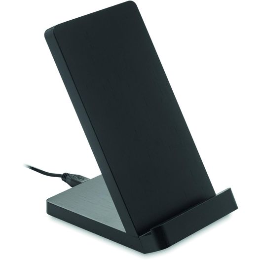 ein schwarzer telefonstand mit einem netzkabel Draadloze bamboe oplaadstation WIRESTAND (Bild 1)